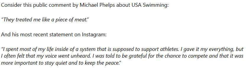 菲利普斯在, 允许运动员